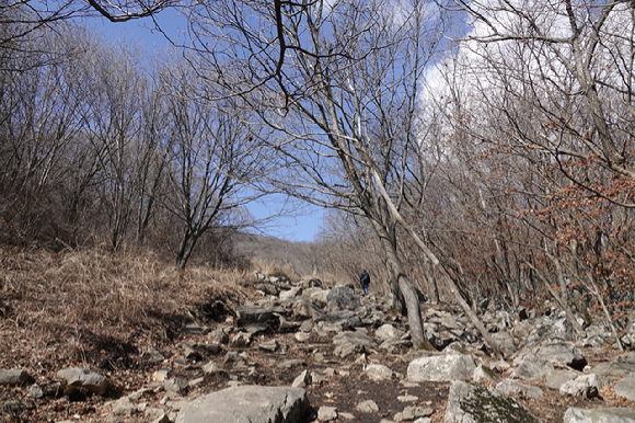 팔각정에서 바라본 겹겹한 산 [사진=박성기]