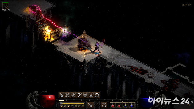  악마술사의 군림' 게임 플레이 화면. [사진=박정민 기자]