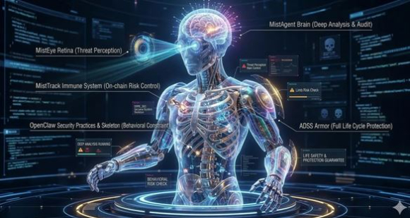 슬로우미스트(SlowMist)는 자율형 AI 시대를 대비한 체계적인 보안 프레임워크를 공개했다. [사진=SlowMist X 계정]
