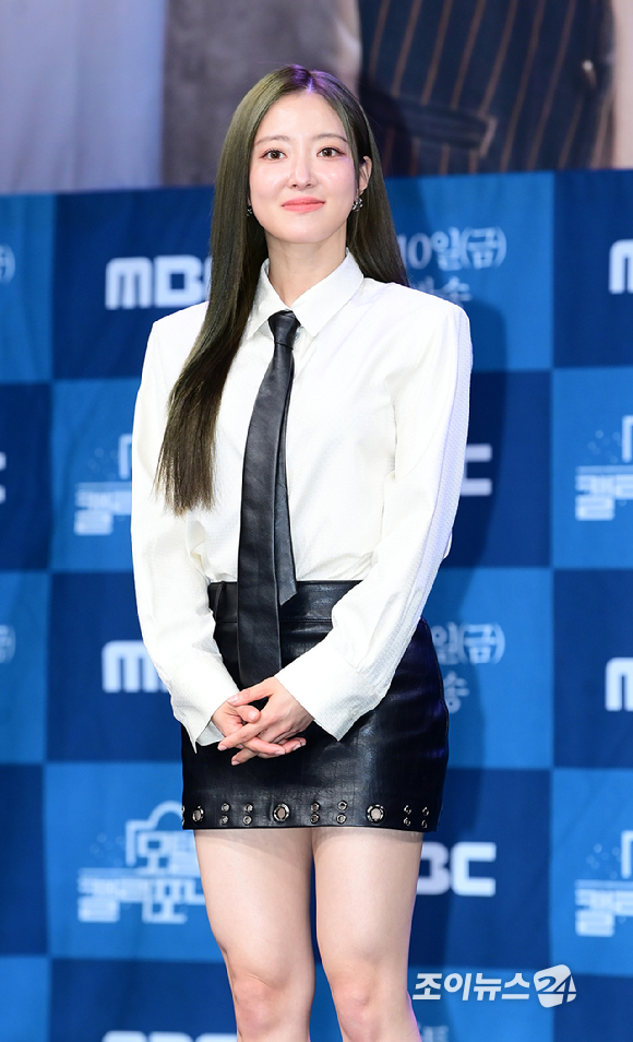배우 이세영이 9일 오후 서울 마포구 MBC 골든마우스홀에서 열린 MBC 새 금토드라마 '모텔 캘리포니아' 제작발표회에 참석하고 있다. [사진=정소희 기자]