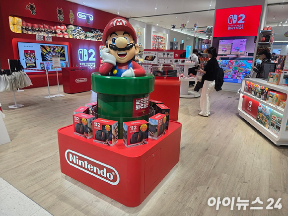 닌텐도스위치 매장 입구. [사진=박은경 기자]