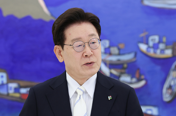 이재명 대통령이 8일 청와대에서 열린 4부 요인 회동에서 발언하고 있다. 2026.6.8 [청와대통신사진기자단] [사진=연합뉴스]