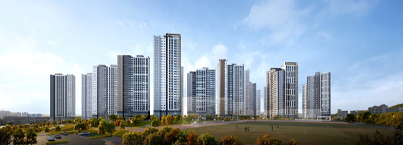 포레나더샵 인천시청역 투시도. [사진=한화 건설부문]