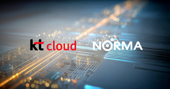 KT클라우드·노르마 로고. [사진=KT클라우드]