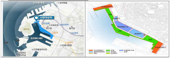 사업 위치도 및 토지 이용 계획(안) [사진=인천시]