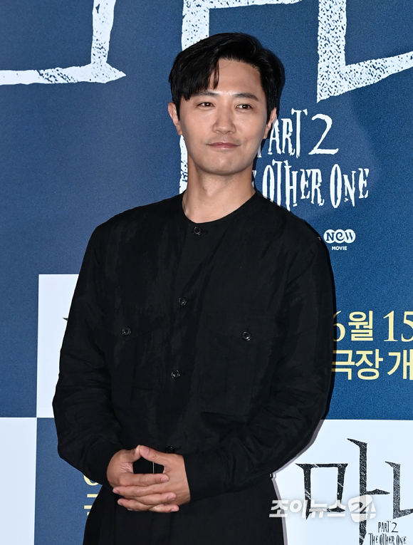 배우 진구가 7일 오후 서울 CGV 용산아이파크몰에서 열린 영화 '마녀2' 언론시사회에 참석해 포즈를 취하고 있다. [사진=김성진 기자]