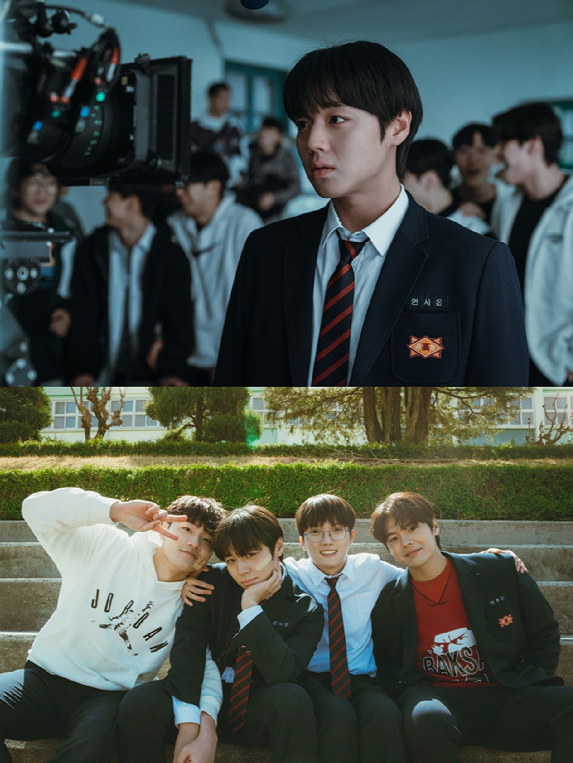 배우 박지훈이 넷플리스 시리즈 '약한영웅 Class 2' 인터뷰에 앞서 포즈를 취하고 있다. [사진=넷플릭스]