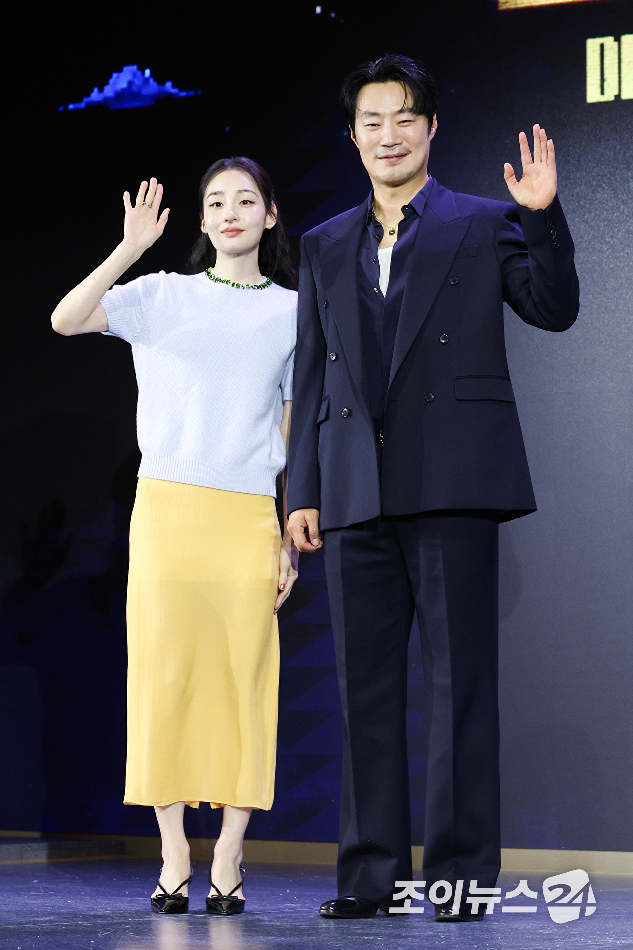 배우 김민하, 이희준이 28일 오전 서울 영등포구 여의도 페어몬트 앰배서더 서울 호텔에서 진행된 넷플릭스 '꿀알바' 제작발표회에 참석해 포즈를 취하고 있다. [사진=문수지 기자]