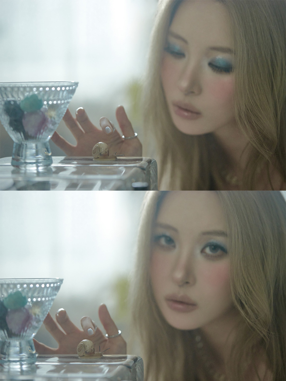 '15일 컴백' 선미, 금발+블루 메이크업…몽환적 'Forever July'