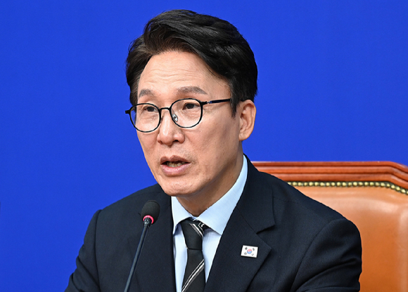 김지용 중대범죄수사청장 후보자가 14일 인사청문회 준비 사무실이 마련된 정부서울청사 창성동 별관에서 현안과 관련한 입장을 표명하고 있다. 2026.9.14 [사진=연합뉴스]