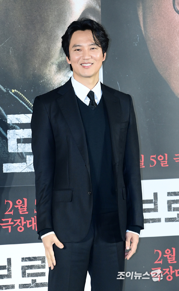 배우 김남길이 6일 오전 서울 광진구 자양동 롯데시네마 건대입구점에서 열린 영화 '브로큰'(감독 김진황) 제작보고회에 참석하고 있다. [사진=정소희 기자]