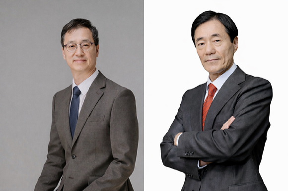 박재현 한미약품 대표(왼쪽), 한미사이언스 최대 주주 신동국한양정밀 회장. [사진=한미약품, 한양정밀 제공]