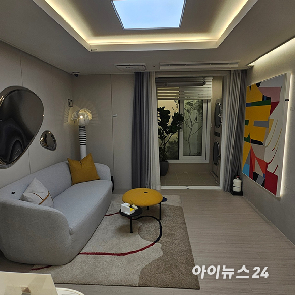 안양자이 헤리티온 견본주택 내 단지 모형도. 2025.11.21 [사진=이효정 기자 ]