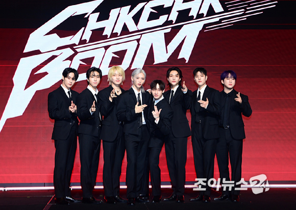 그룹 스트레이 키즈(Stray Kids)가 19일 오전 서울 영등포구 여의도 콘래드 호텔에서 열린 새 미니 앨범 'ATE'(에이트) 발매 기념 기자간담회에 참석하고 있다. [사진=정소희 기자]