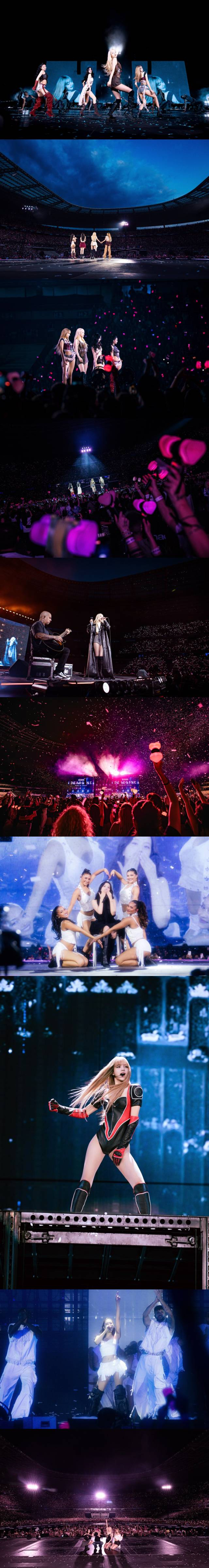 블랙핑크 프랑스 공연 현장 이미지 갈무리 [사진=YG엔터테인먼트]