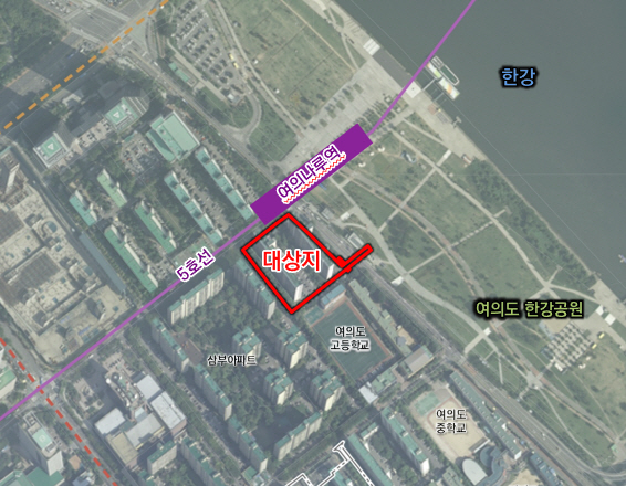 여의도 목화아파트 재건축 정비사업 위치도. [사진=영등포구]