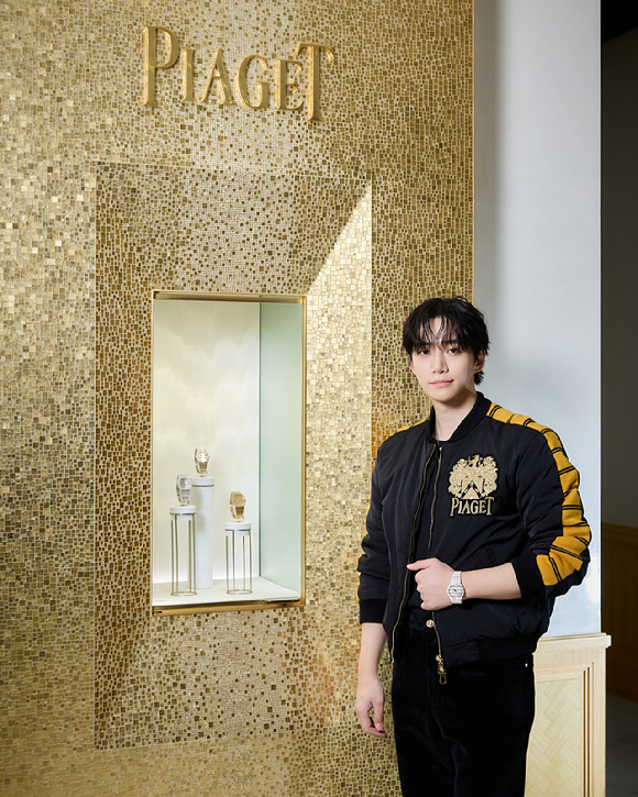 가수 겸 배우 이준호가 피아제 워치 런칭 행사에 참여해 활약하고 있다. [사진=피아제]