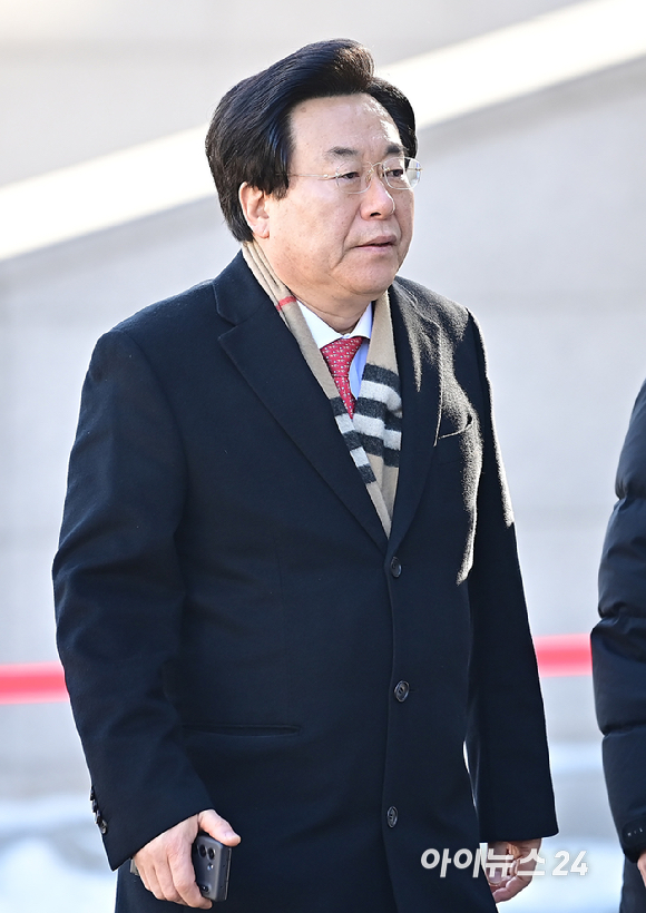 국민의힘 의원들이 13일 오전 서울 종로구 헌법재판소에서 열리는 탄핵 심판 8차 변론기일에 참석하고 있다. [사진=곽영래 기자]