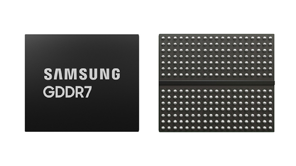 삼성전자가 차세대 그래픽 시장의 성장을 주도할 '32Gbps GDDR7(Graphics Double Data Rate) D램'을 업계 최초로 개발했다. [사진=삼성전자]