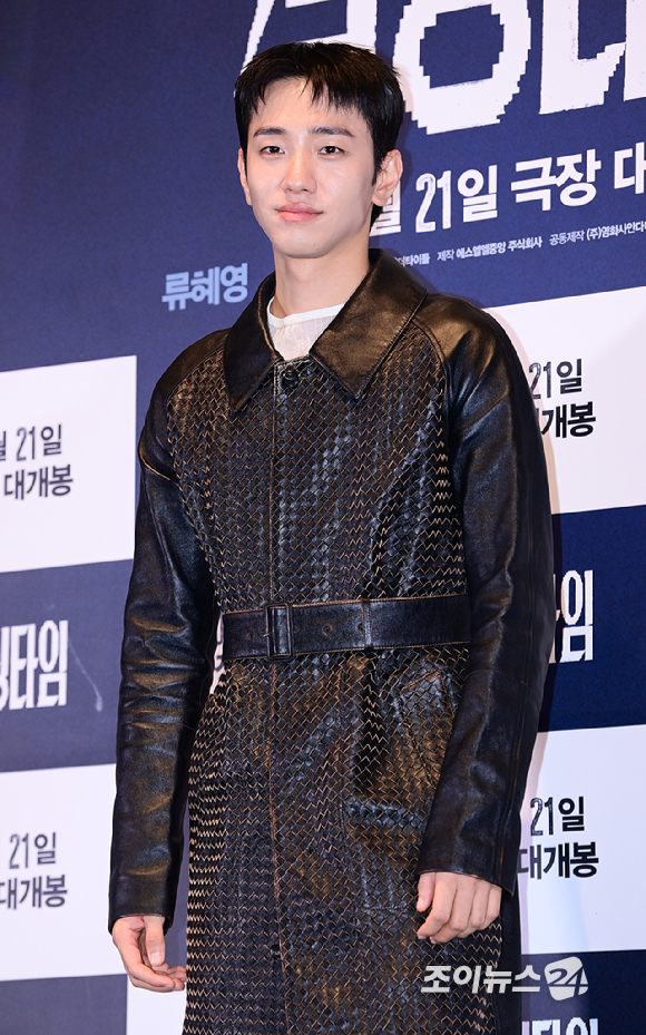배우 남윤수가 13일 오후 서울 CGV 용산아이파크몰에서 열린 영화 '킬링타임'(감독 장준엽) 언론시사회에 참석하고 있다. [사진=정소희 기자]