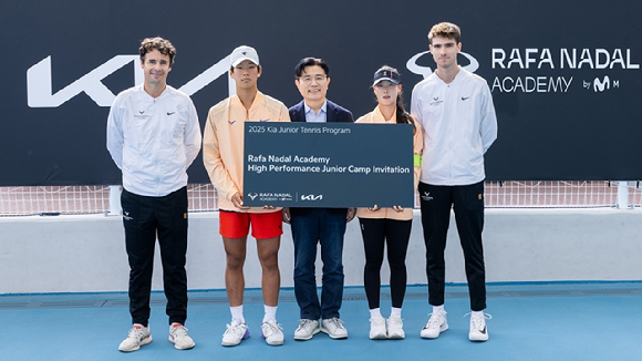 기아 언플러그드 그라운드 내 조성된 기아와 라파엘 나달 간의 파트너십 역사·비전을 직접 체험할 수 있는 팝업 공간. [사진=기아]