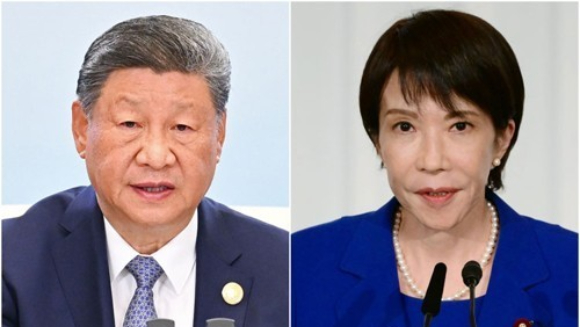 시진핑 중국 국가주석(왼쪽), 다카이치 사나에 일본 총리(오른쪽). [사진=EPA/연합뉴스]