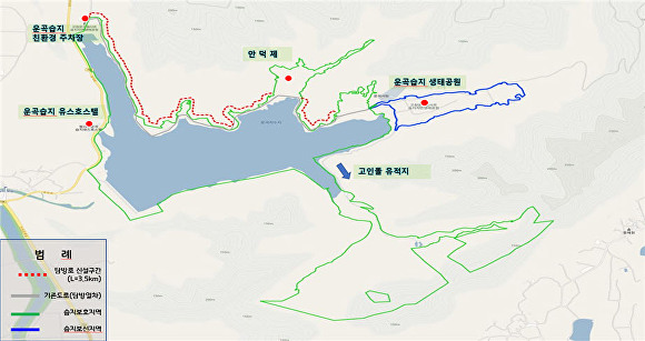 고창군 운곡습지 국가생태탐방로 조성계획도  [사진=전북도 ]