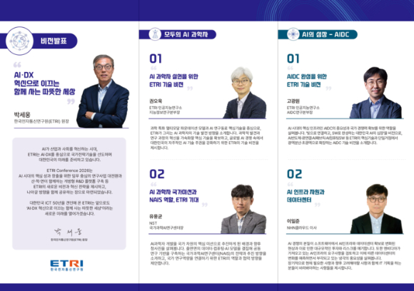 ETRI 컨퍼런스 세부내용 [사진=ETRI]