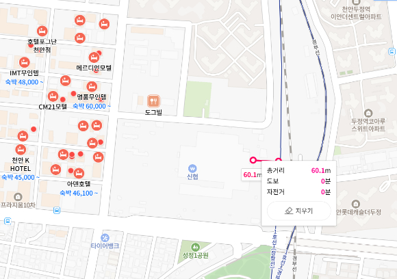 천안시 서북구 성정동 일원에 공급되는 &lsquo;두정역 푸르지오 그랑피크&rsquo;현장. [사진=네이버 지도 ]