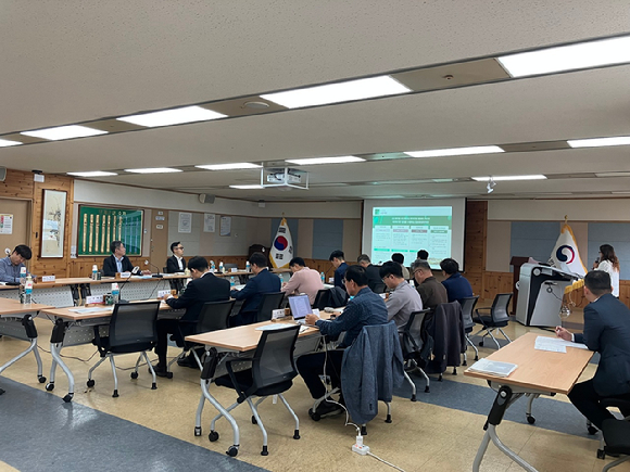 내부행정업무포털(e-푸른샘) 구축 2차 사업 착수 보고회가 열리고 있다. [사진=산림청 ]