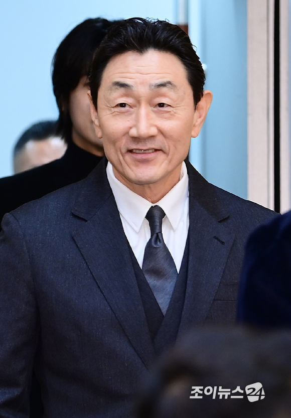 배우 허준호가 21일 오후 서울 양천구 목동 SBS에서 열린 SBS 새 금토드라마 '보물섬' 제작발표회에 참석 하고 있다. [사진=정소희 기자]