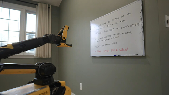 스팟이 할 일 목록을 확인하는 장면 [사진=현대차그룹]