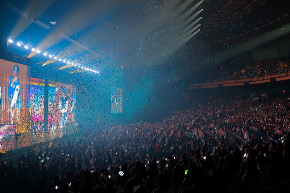 백현이 미국 라스베이거스 공연을 개최하고 현지 팬들을 만나고 있다. [사진=INB100]