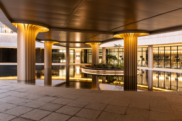 라체르보 써밋 썬큰정원. [사진=대우건설]