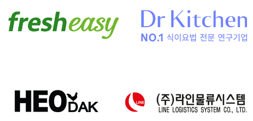 프레시지는 닥터키친에 이어 허닭, 라인물류시스템과 연이어 전략적 M&A를 체결하고 간편식 사업 확장과 인프라 투자 확대에 나선다. 사진은 각 사 로고. [사진=각 사]
