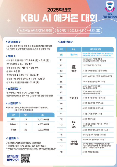 해커톤 대회 포스터 [사진=경복대학교]