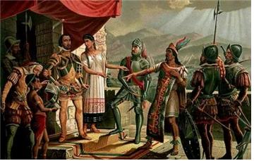 멕시코의 강국인 아즈텍 제국을 정복한 스페인 정복자 코르테스 [그림=유지곤 제공]