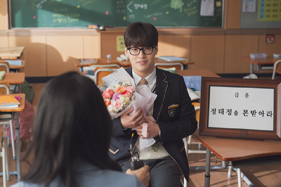 배우 차은우, 김영광, 강하늘, 강영석이 영화 '퍼스트 라이드'에서 호흡을 맞추고 있다. [사진=(주)쇼박스]