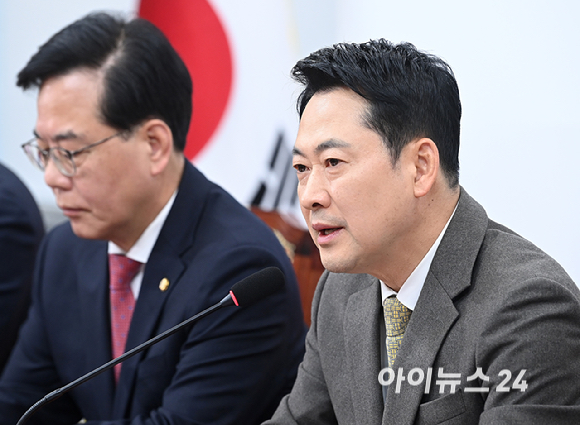 장동혁 국민의힘 대표가 19일 서울 여의도 국회에서 열린 최고위원회의에서 발언하고 있다. [사진=곽영래 기자]