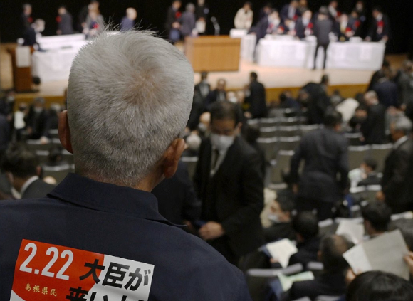 일본 시마네현 마루야마 다쓰야 지사가 '다케시마(竹島·일본이 주장하는 독도의 명칭)의 날' 행사에 각료가 참석해 달라고 일본 정부에 촉구했다. 사진은 독도 전경. [사진=경상북도]