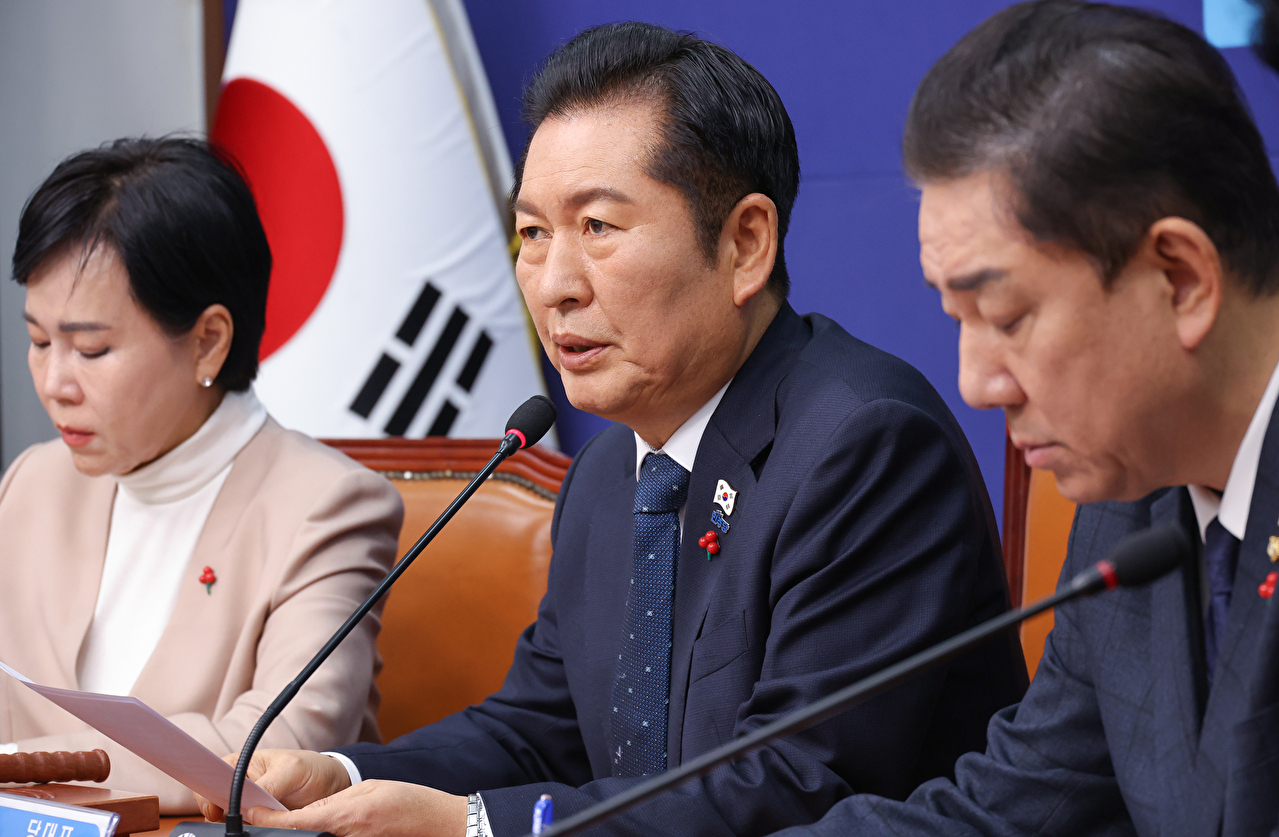 더불어민주당 정청래 대표가 28일 서울 여의도 국회에서 열린 최고위원회의에서 발언하고 있다. 2025.11.28 [사진=연합뉴스]