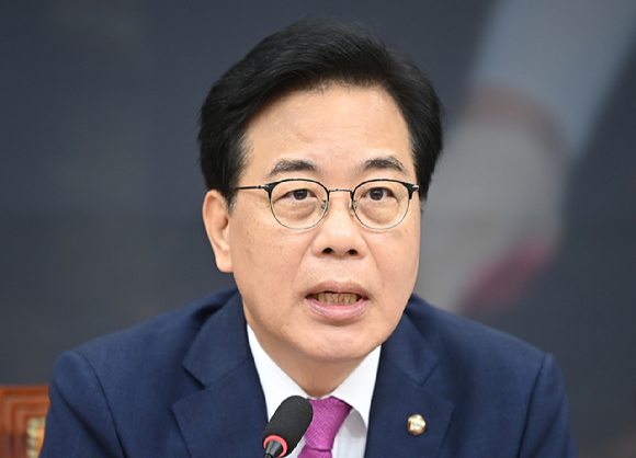 송언석 국민의힘 비상대책위원장 겸 원내대표가 28일 오전 서울 여의도 국회에서 열린 비상대책위원회의에서 발언하고 있다. [사진=곽영래 기자]