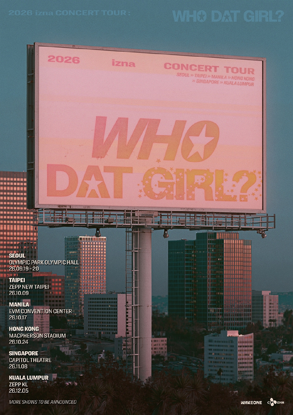 이즈나(izna) 콘서트 투어 'WHO DAT GIRL' 포스터 [사진=웨이크원]