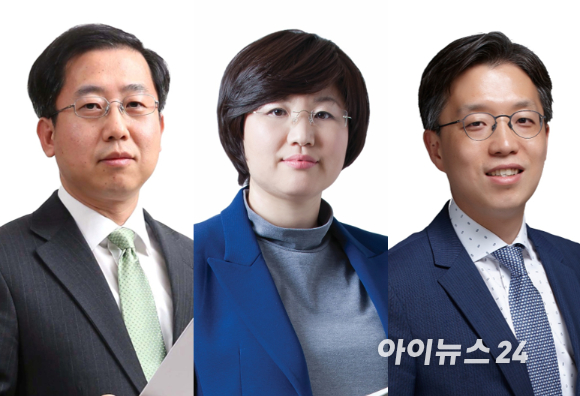 법무법인(유한) 바른 새 지도부. (왼쪽부터)이동훈 경영총괄대표 변호사, 이영희·김도형 경영대표 변호사 [사진=법무법인(유한) 바른. DB 및 재판매 금지]