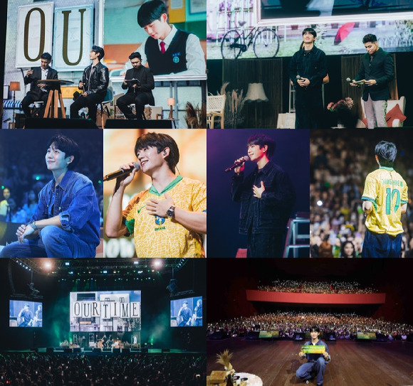 배우 정해인이 팬미팅 투어에서 팬들과 소통하고 있다. [사진=FNC엔터테인먼트]