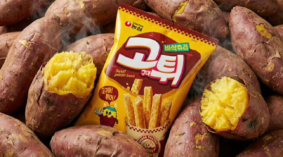 농심 바삭츄리 고튀 연출 이미지. [사진=농심]
