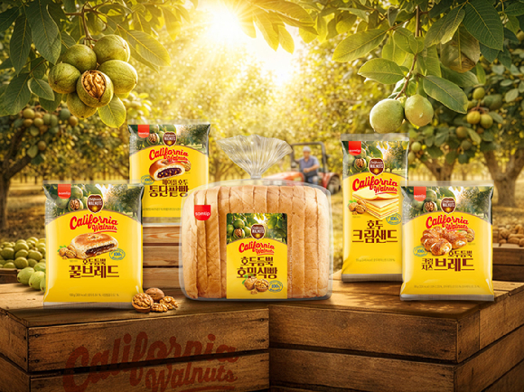 캘리포니아 호두 베이커리 7종. [사진=삼립]