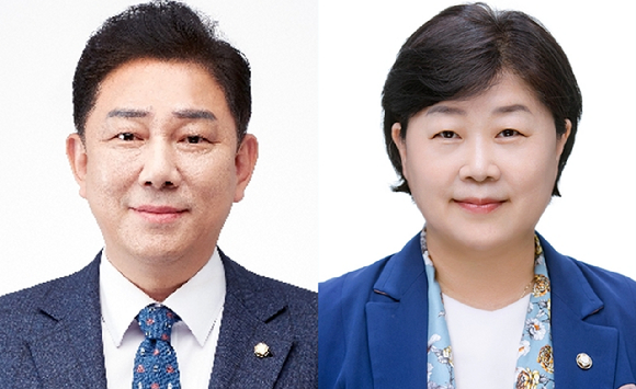 (사진 왼쪽부터) 제22대 국회 더불어민주당 2기 원내대표에 출마한 김병기·서영교 의원. [사진=국회 홈페이지]