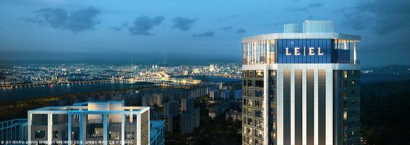 &lsquo;이촌 르엘&rsquo; 스카이 라운지. [사진=롯데건설]