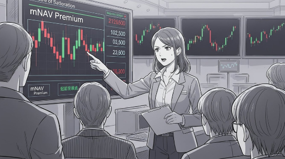 비트코인을 많이 보유했다고 해서 반드시 높은 기업 가치를 인정받는 시대는 끝나가고 있다. 챗GPT 생성 이미지. [사진=챗GPT 생성 이미지]